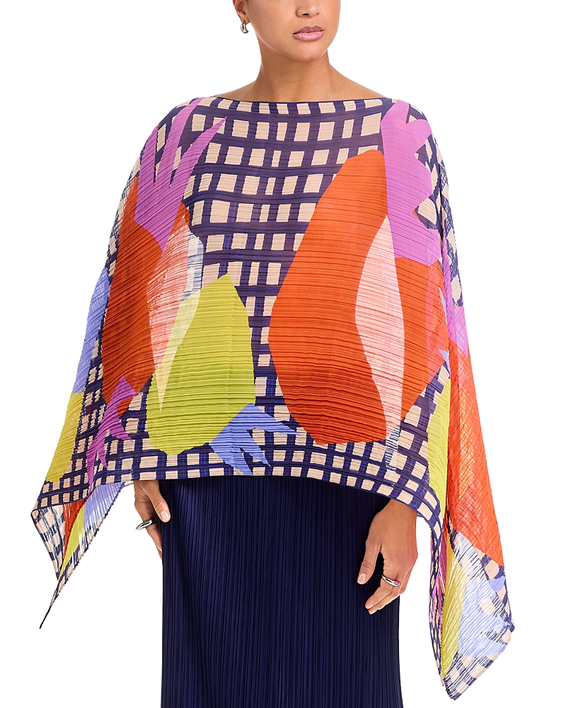 Pleats Please Issey Miyake Market Madame Poncho Top
