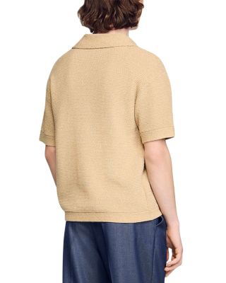 Jute Effect Polo Shirt
