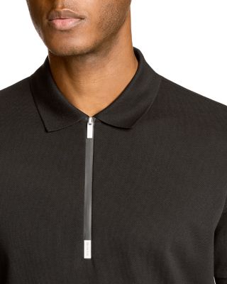 Short Sleeve Zip Polo Shirt