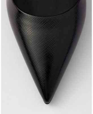  Women's Patent Saffiano Leather Pumps