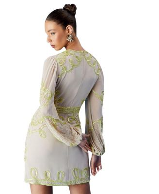 Muse Chiffon Embellished Mini Dress