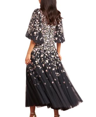 Sylvia Round Neck Ankle Gown