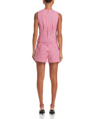 Mini Gingham Denim Allie Shorts