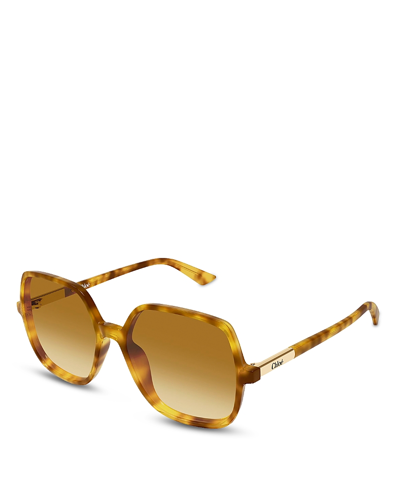 Chloe Geometric Sunglasses, 55mm