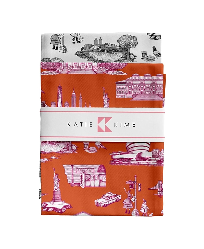 Katie Kime New York Toile Tea Towel, Set of 2