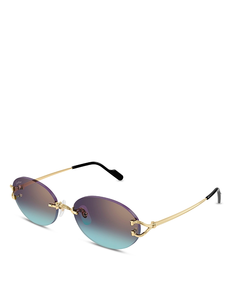 Cartier Oval Sunglasses, 55mm