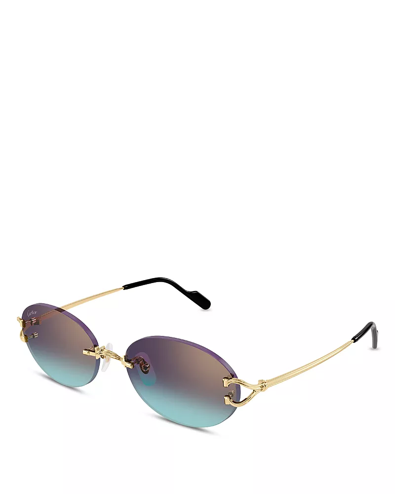 Cartier Oval Sunglasses, 55mm