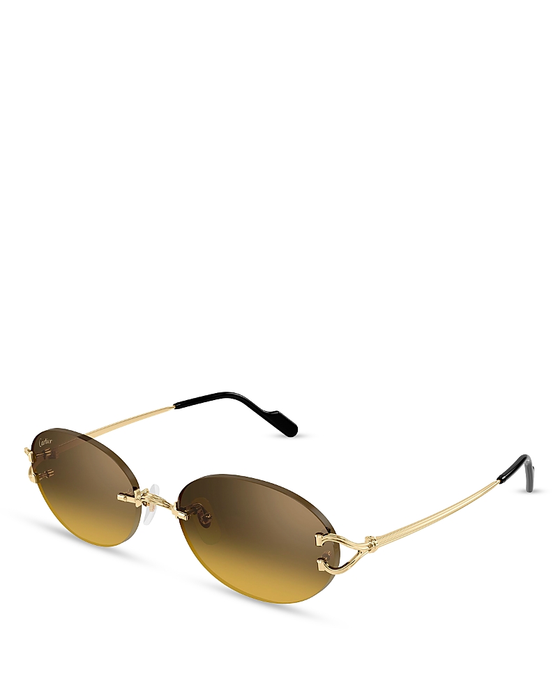 Cartier Oval Sunglasses, 55mm