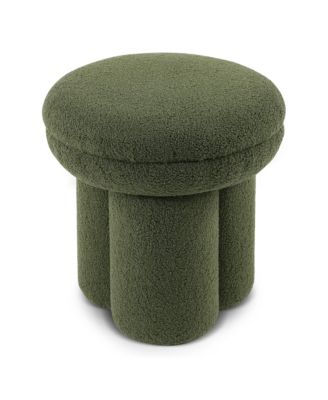  Trina Pillar Base Fabric Ottoman