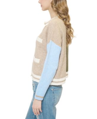 Women's Wyatt Robbie Blocked Cardigan Sweater