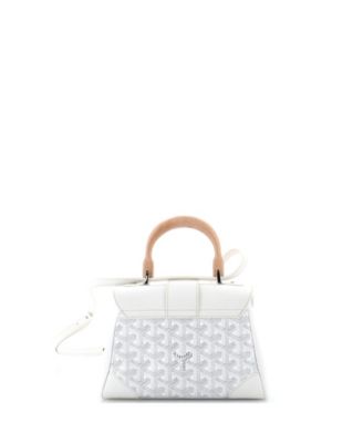  Mini Saigon Top Handle Bag Coated Canvas with Leather