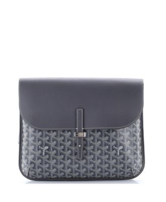   Coursier Messenger Bag Coated Canvas and Leather