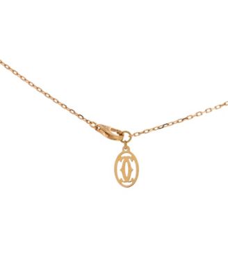  D'Amour Heart Pendant Necklace 18K Rose Gold with Diamond, 14.75 - 16"