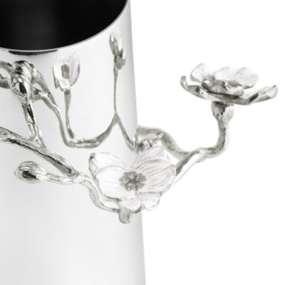 Silver Orchid Vase