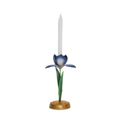 Meadow Walk Iris 9" Candlestick