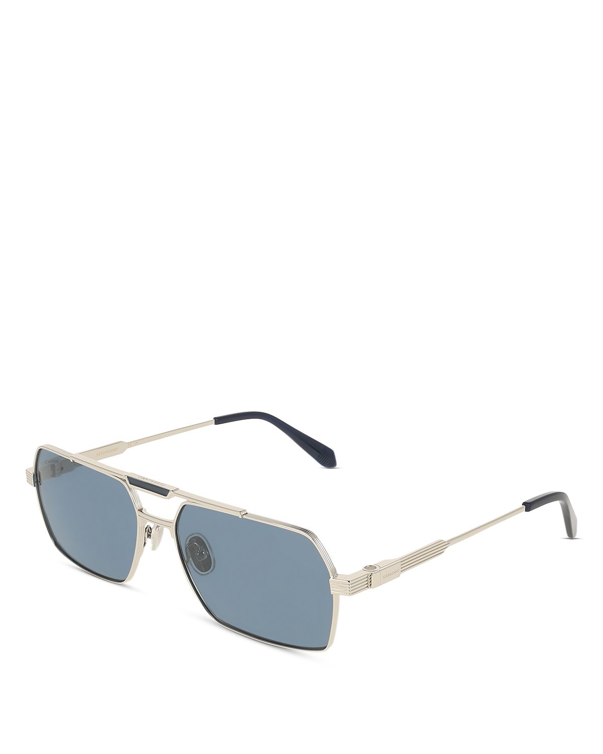 Ferragamo Prisma Pilot Sunglasses, 61mm