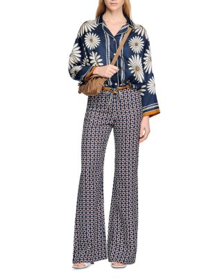 Floral Print Silk Shirt 