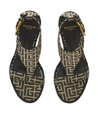  Women's Anthem Wedge Espadrilles in Monogram Jacquard