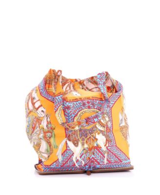 Silky Pop Tote Printed Silk