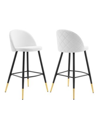  Cordial Fabric Bar Stools, Set of 2