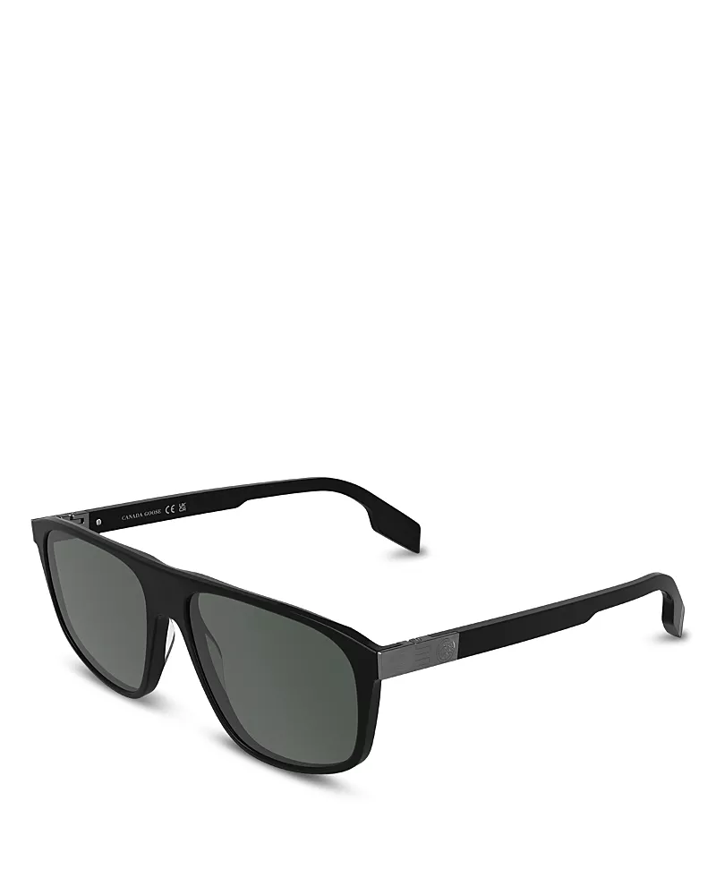 Canada Goose Barrel Hinge Evolution Flat Top Sunglasses, 58mm