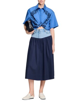 Embroidered Beaded Shirt