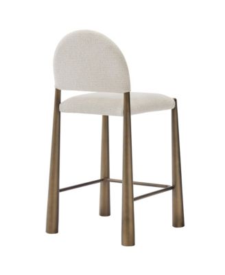 Hayley Upholstered Fabric Counter Stool