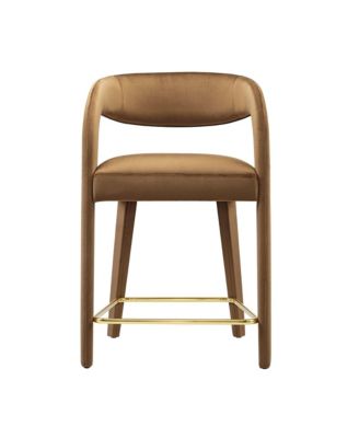  Pinnacle Performance Velvet Counter Stool Set of 2