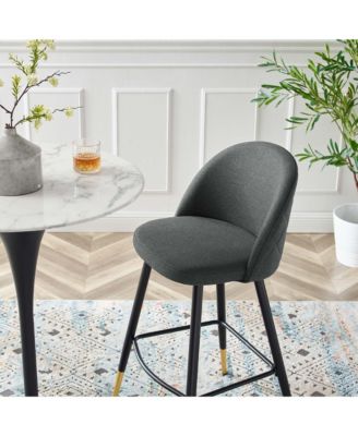  Cordial Fabric Bar Stools, Set of 2