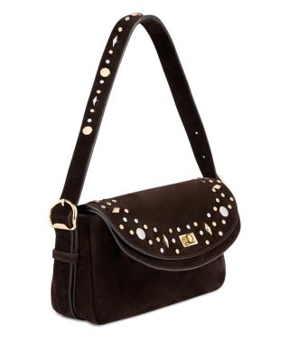 Le Mambo Janys Studded Suede Bag