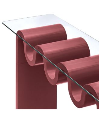  Ondine Glass Top 50" Console Table