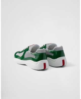  Men's Patent Leather and Technical Fabric America's Cup Sneakers