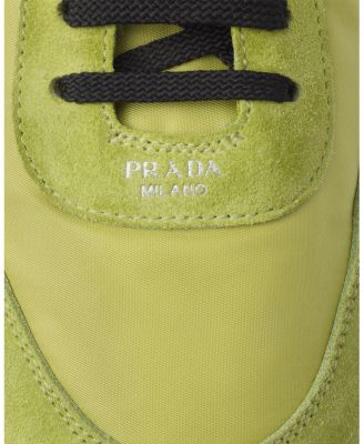 Men's Collapse Re-Nylon and Suede Elasticized Sneakers