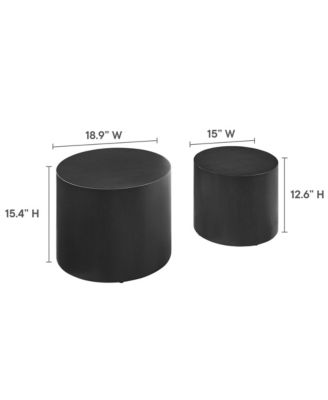  Amani Round Nesting Coffee Tables, Set of 2