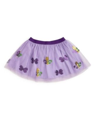Unisex Fleur De Lis Sequin Mardi Gras Tutu