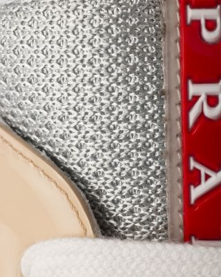  Men's America's Cup Sneakers Patent Leather And Technical Fabric