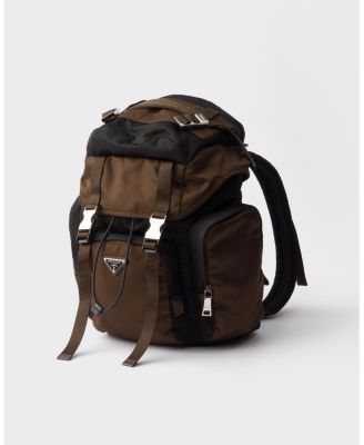 Re-Nylon and Saffiano Leather Backpack