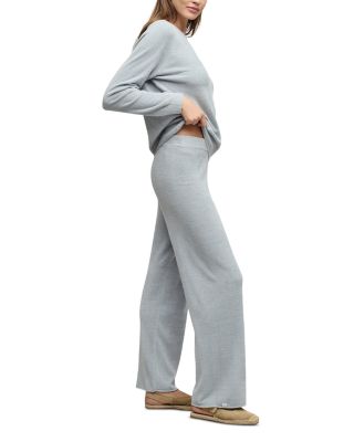 Cozychic Ultra lite&reg; Jersey Roll Pullover Top & Wide Leg Pants Pajama Set