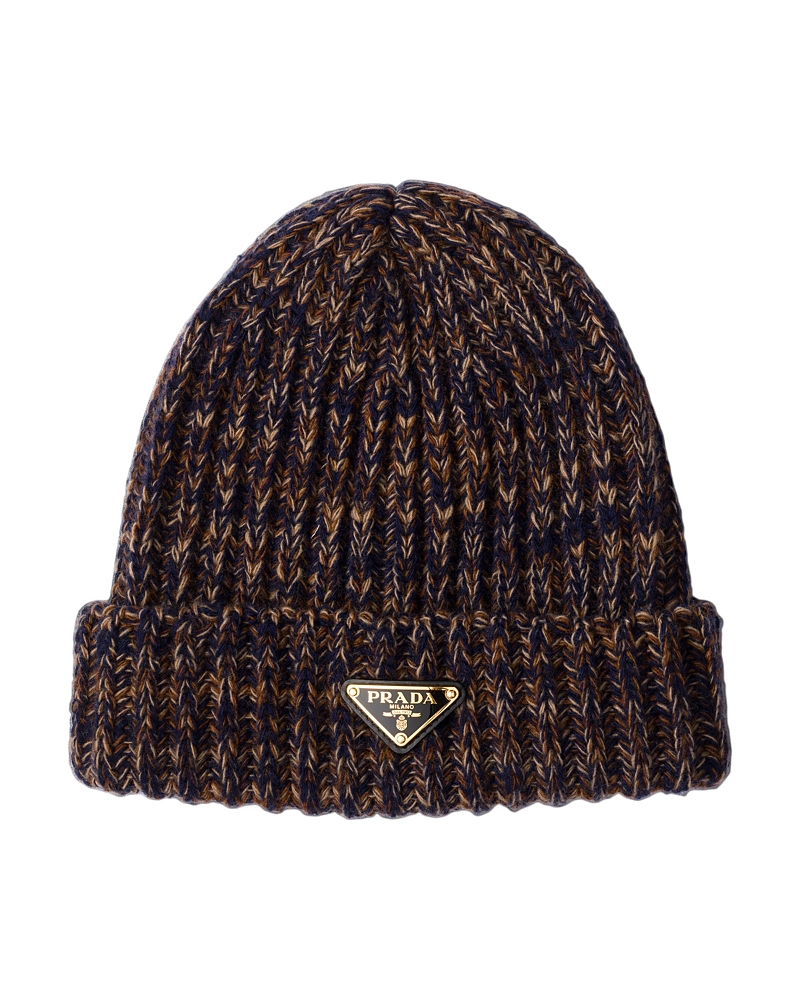 Prada Melange Knit Beanie