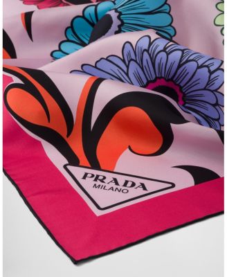  Printed Silk Twill Scarf