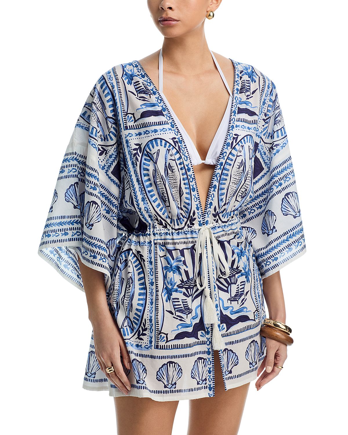 Echo Montauk Tile Robe Swim Cover-Up