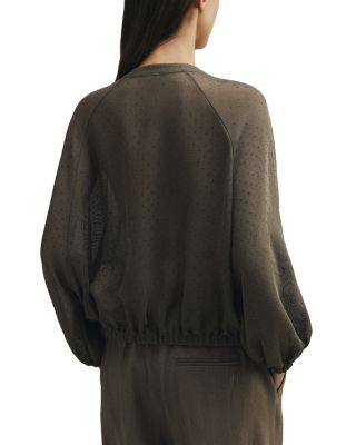 Clarino Technical Mesh Bomber Jacket