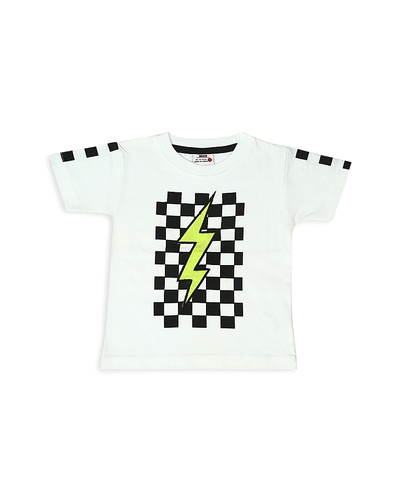 Mish Mish Boys' Checkered Bolt Tee - Little Kid