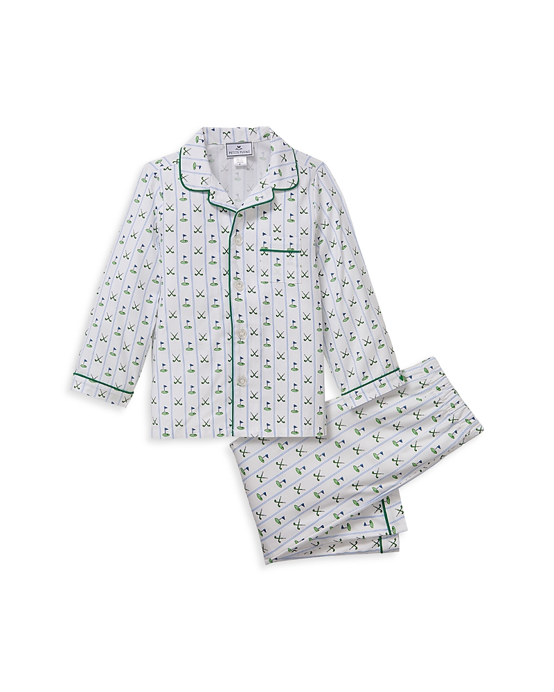 Petite Plume Boys' Fairway Striped Classic Pajama Set - Little Kid, Big Kid