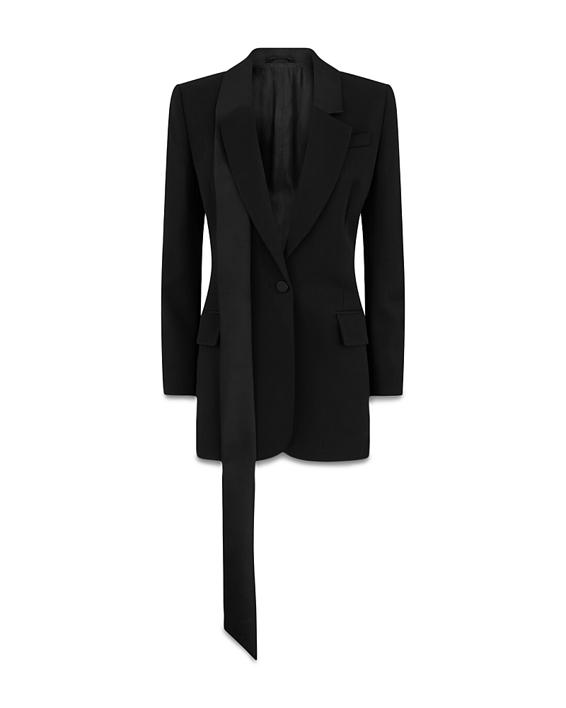 Attico Wool Jacket In Black