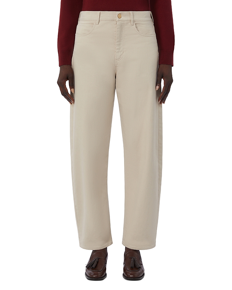 Max Mara SMMEmily Barrel Jeans in Natural