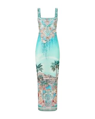 Balearic Beb&eacute; Square Neck Beach Maxi Dress