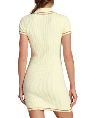 Tie Neck Fitted Mini Dress