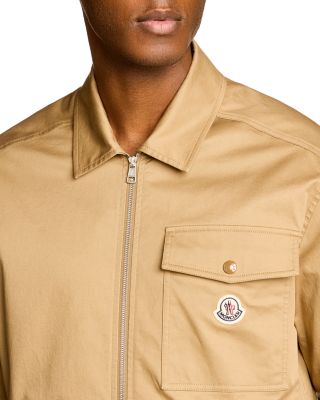 Cotton Blend Gabardine Shirt Jacket