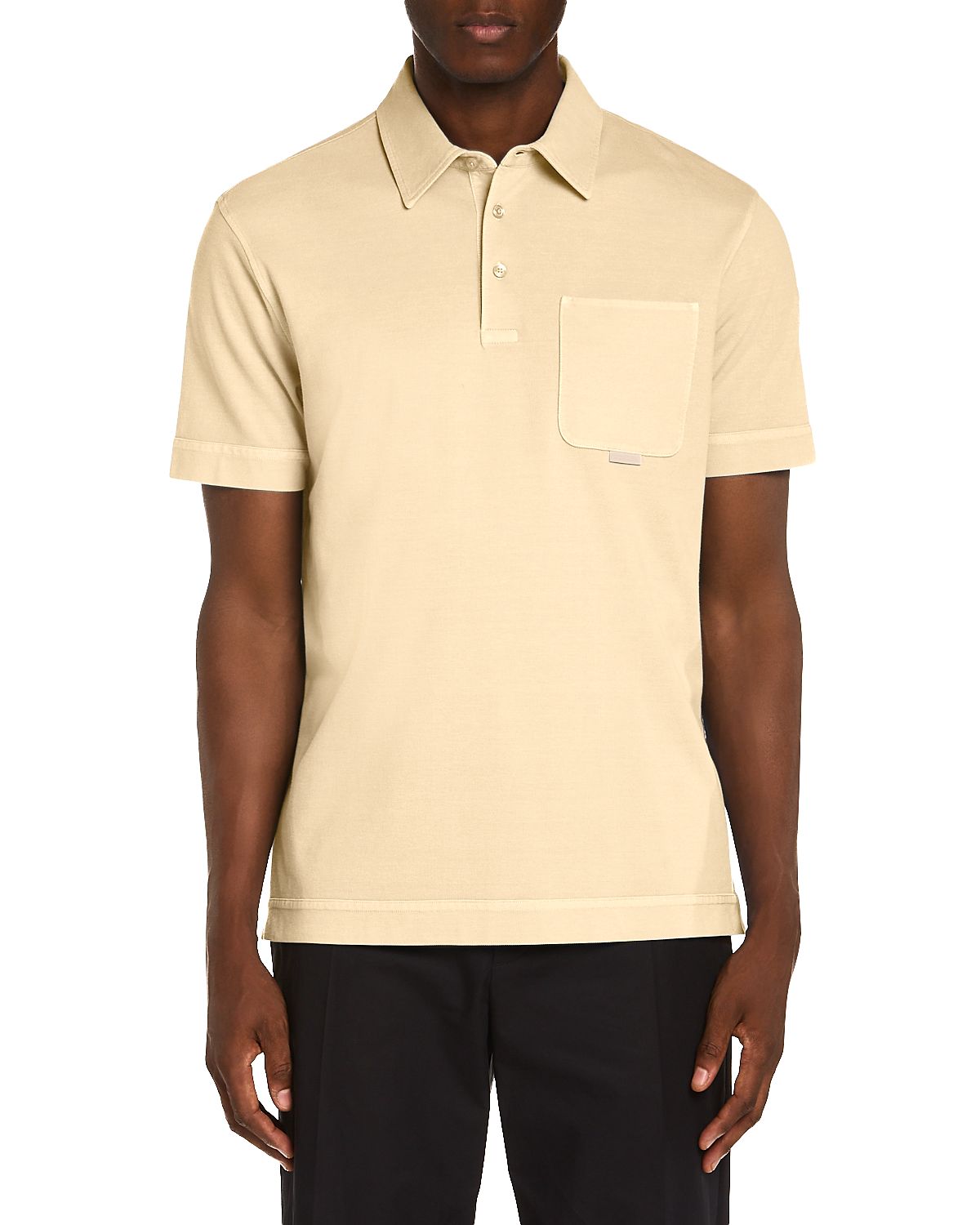 Moncler Short Sleeve Pocket Polo Shirt